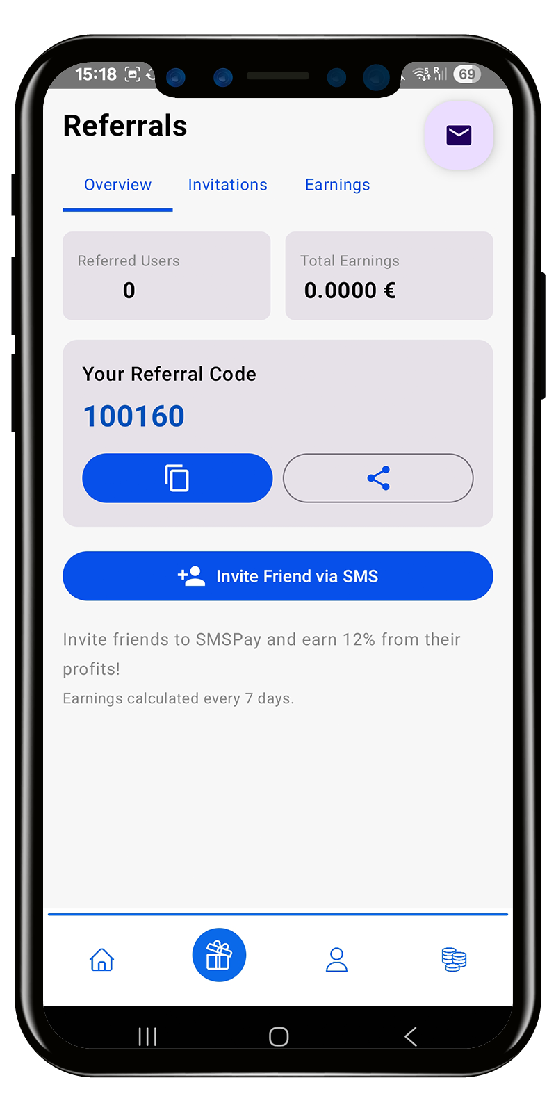 mobile app screenshot