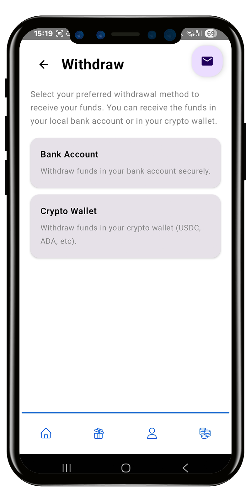 mobile app screenshot